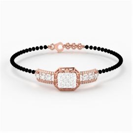 Elegant Diamond Mangalsutra Bracelet