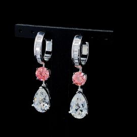 Pretty Pear Gemstone Drop Earrings